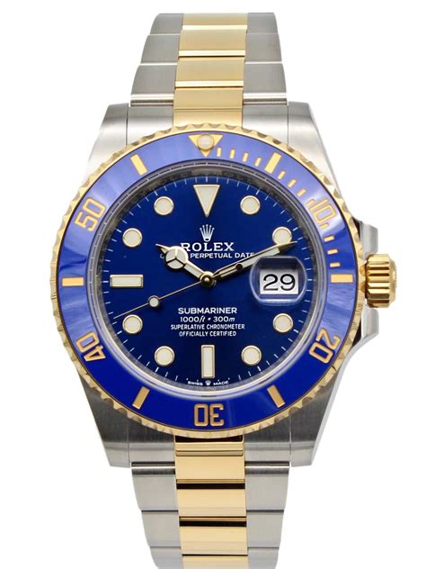 rolex submariner dial blue|Rolex Submariner 126613lb for sale.